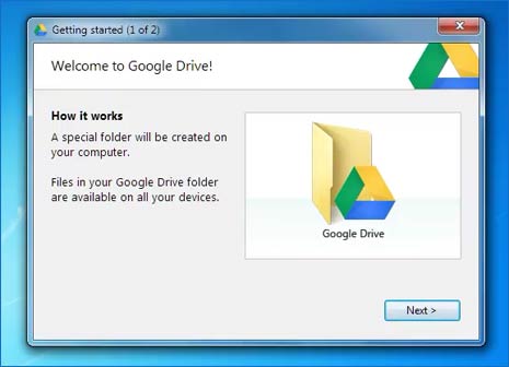 google drive in windows explorer